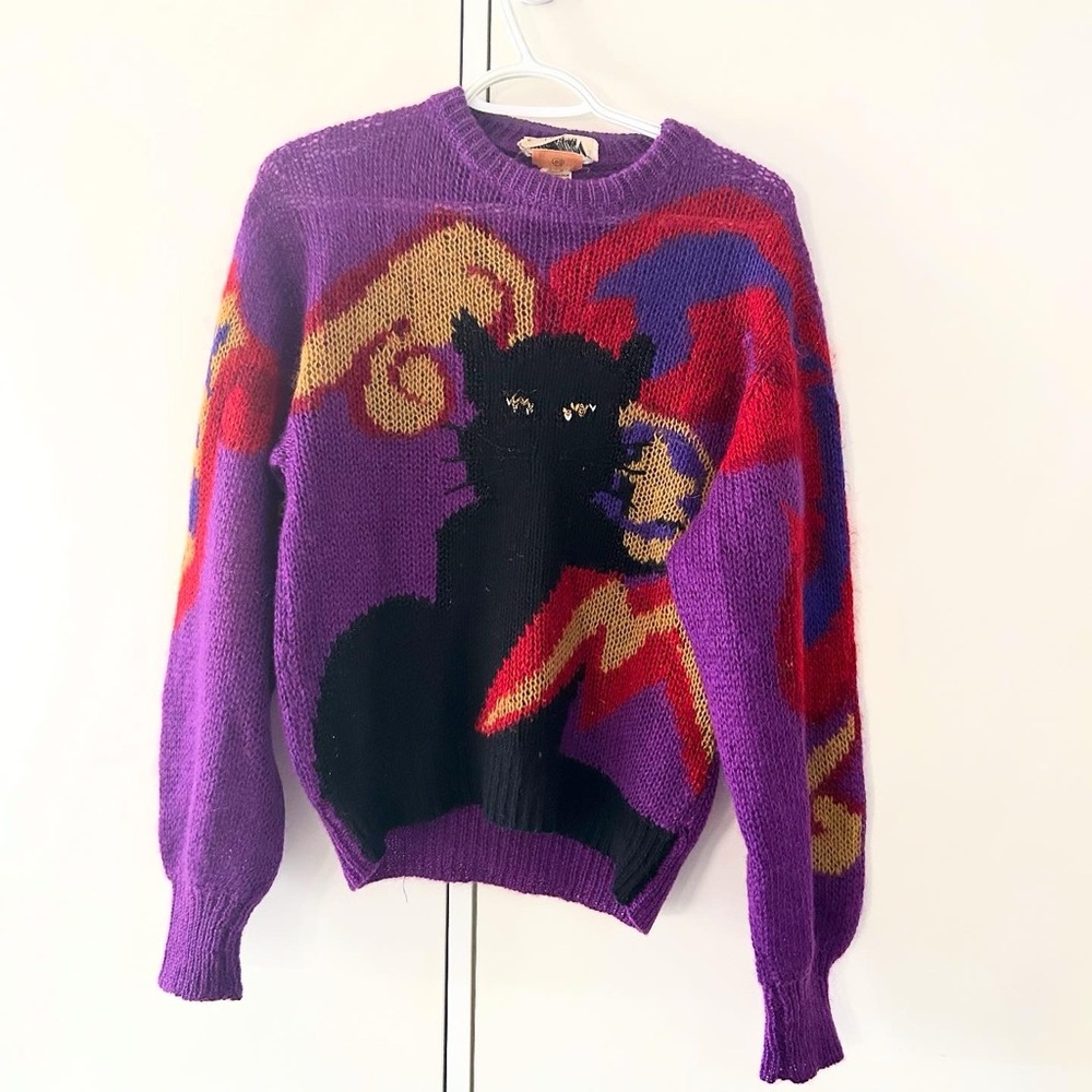 1980s Krizia Maglia Felix Sweater
